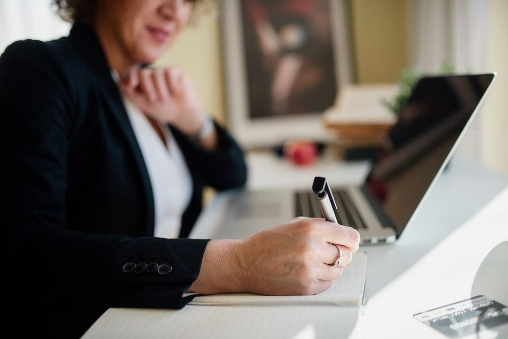 Using AI Tools to Prepare for Job Interviews A candidate on a video call during a job interview